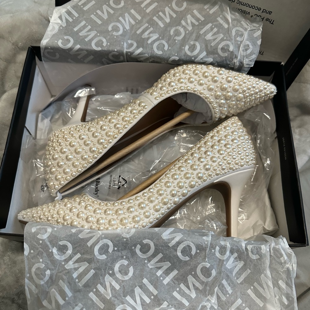 I.N.C. Pearl Cream/White Heels